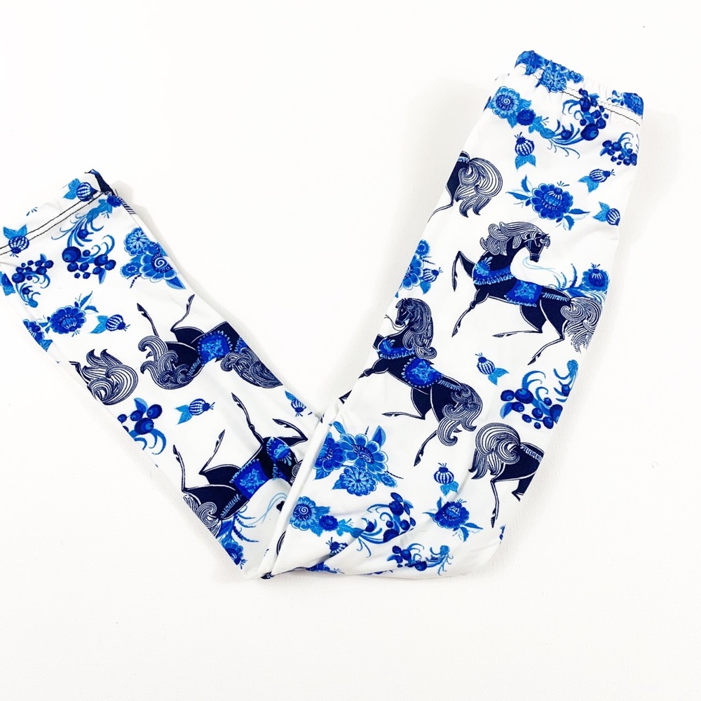 Buttery Soft Horse Leggings Kids S/M and L/XL